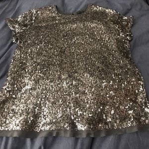 Abercrombie & Fitch Sparkle Sequin Top